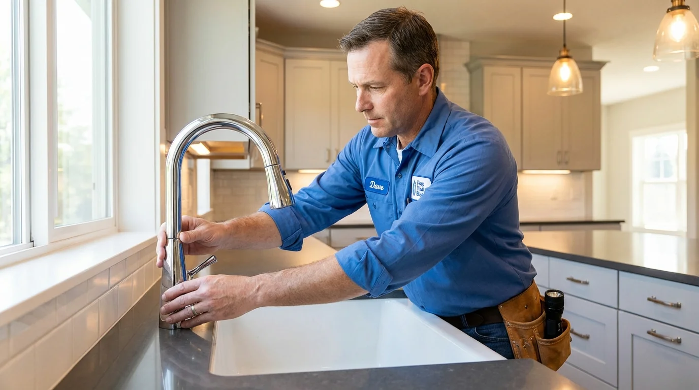 Kitchen faucet installation by Johns Plumbing LLC in Bullhead City