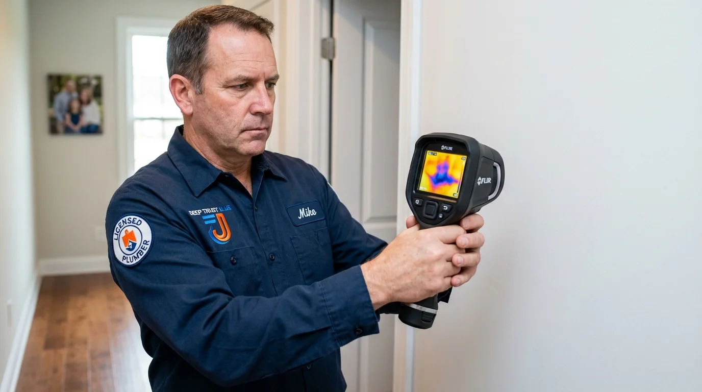 Thermal imaging leak detection by Johns Plumbing LLC in Bullhead City