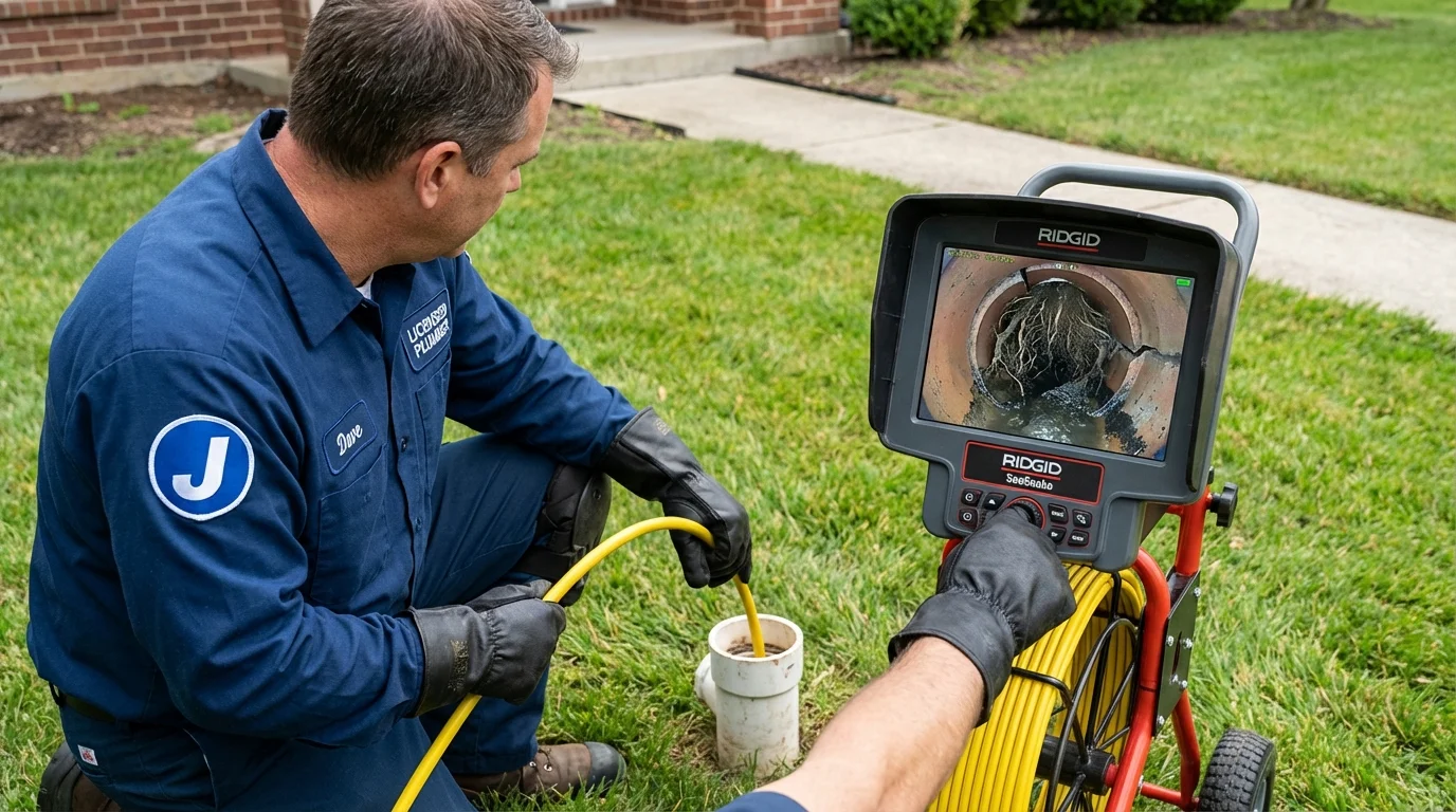 Sewer camera inspection being performed by Johns Plumbing LLC in Bullhead City